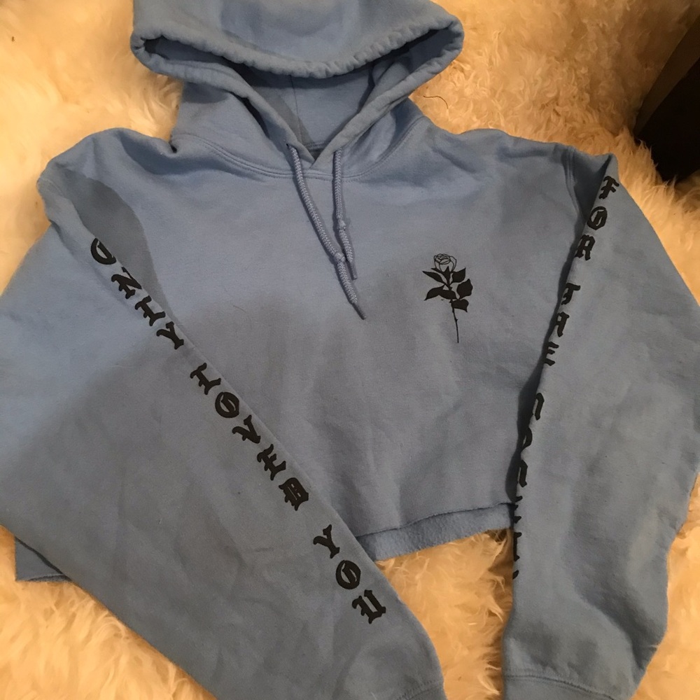 ❣️ SALE ❣️ ZUMIEZ BB BLUE 💙 CROPPED HOODIE